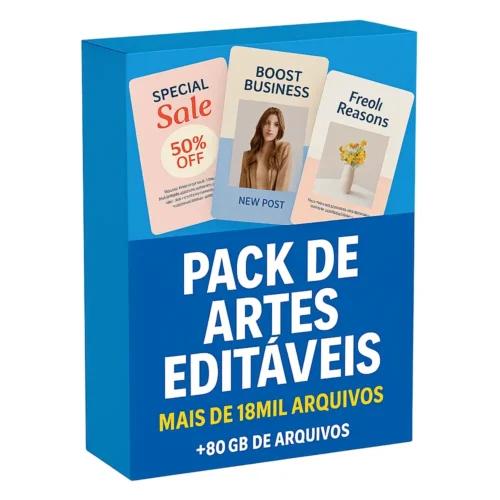Pack Canva com As Melhores Artes Editáveis